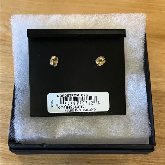 Nadri Gold and Silver Drop Earrings - Picture 2 of 3